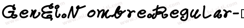 GenEi Nombre Regular字体转换